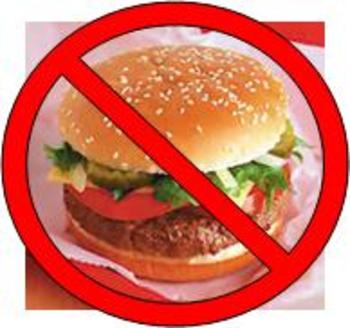 no to fast food