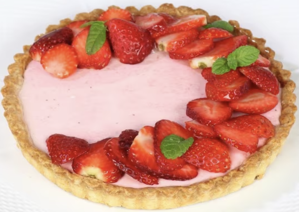 crostata yogurt e fragole