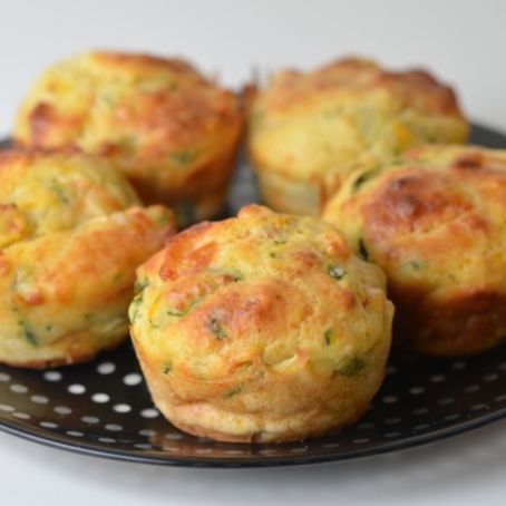muffi salati alle verdure e al formaggio
